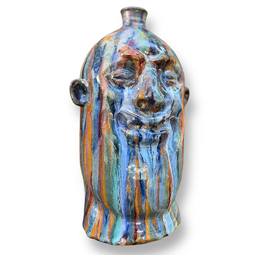 Marvin Bailey 12" Multi Color Face Jug DP5761